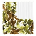 thumbnail image 2 of Ambesonne Floral Shower Curtain, Watercolor Look Flowers Art, 69"Wx70"L, Umber White, 2 of 4