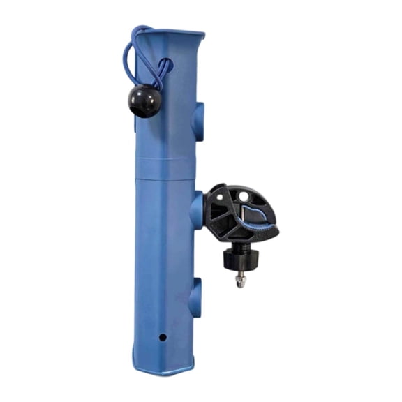amagogo Fishing Rod Holder for Boat Rotatable for .75" to 1.57" Round Rail Clamp on for Blue