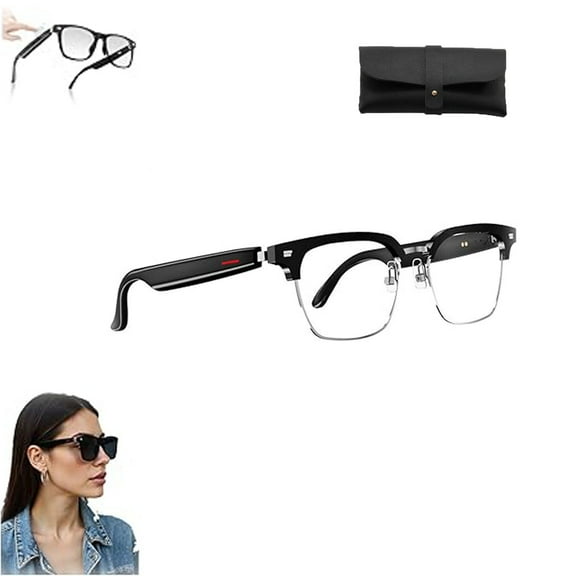 Nessthub Glasses, Nessthub Smart Glasses, Ai Smart Glasses with HD Camera, Take Photos, Music Playback, Hands-Free Calling, for Men Women
