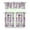 White-108, variant on Pioneer Kitchen Curtains and Valance Set 36 Inch Tier Floral Flowers 3 Pieces Set Dining Room Small Curtain Drapes Cafe Curtains Valance for Home Decor Rod Pocket