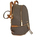 thumbnail image 2 of Michael Kors Rhea Medium Logo Print Backpack - Brown, 2 of 3