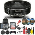 thumbnail image 1 of Canon EF-S 24mm F/2.8 STM Lens (9522B002) + Filter + BackPack + 64GB Card + More(International Model), 1 of 6