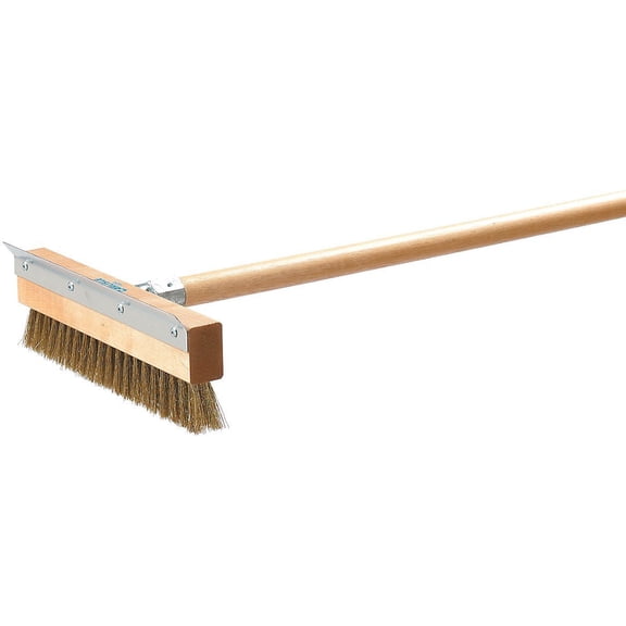 Carlisle 4029300 Pizza Oven Brush and Scraper Head with Brass Bristles