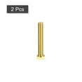 thumbnail image 3 of Unique Bargains Brass Hex Bolts, 3/8-16x2-1/2' 2 Pack Fully Thread Grade 4.8 Machine Screws, 3 of 4