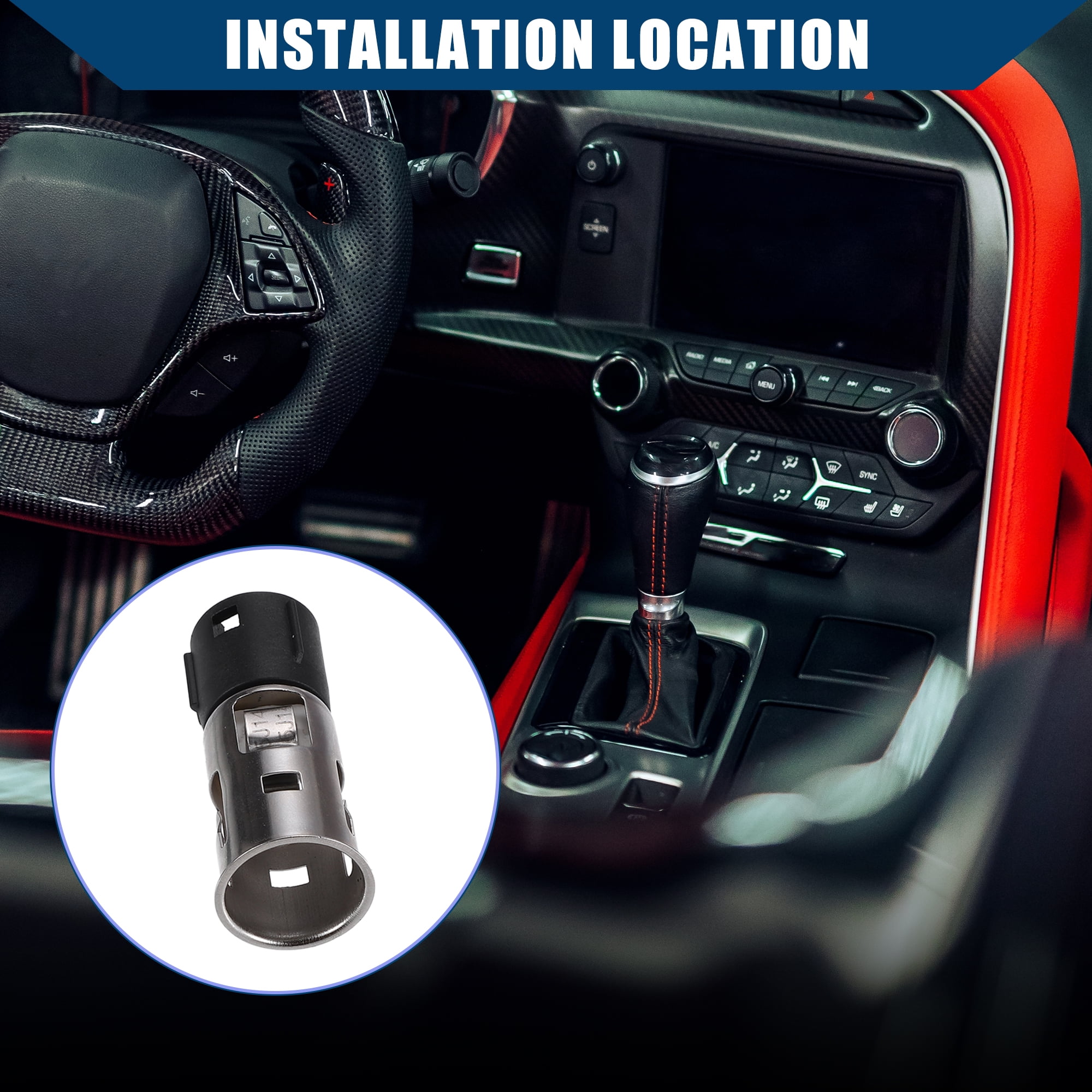 Unique Bargains No.25776667 Lighter Socket with Removal Tool