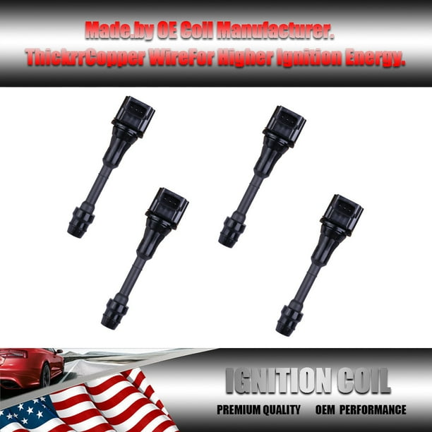 High Performance 4 x Ignition Coils UF350 For Nissan Altima 2.5L L4