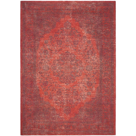 SAFAVIEH Classic Vintage Ivonette Oriental Cotton Area Rug, Orange/Red, 8' x 10'