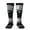 2 Black-2, variant on Women's Knee High Socks Thin Blue Line Flag Outdoor Casual Tube Socks