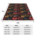 thumbnail image 3 of Balery Compass And Mountains In Bicycle Wheels1 Manta de Felpa Suave y Acogedora – Cobija de Franela Aterciopelada para Cama, Lavable y Cálida para Sofá, Mascotas, Transpirable-60"x50", 3 of 7
