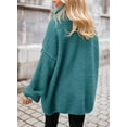 thumbnail image 6 of PRETTYGARDEN Women's Knit Oversized Sweater Fall Fashion Casual Long Sleeve Turtleneck Chunky Pullover Tops Winter Clothing, 6 of 7