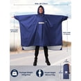 thumbnail image 2 of Poncho de lluvia ANYOO con capucha, impermeable y ligero para adultos, 2 of 7