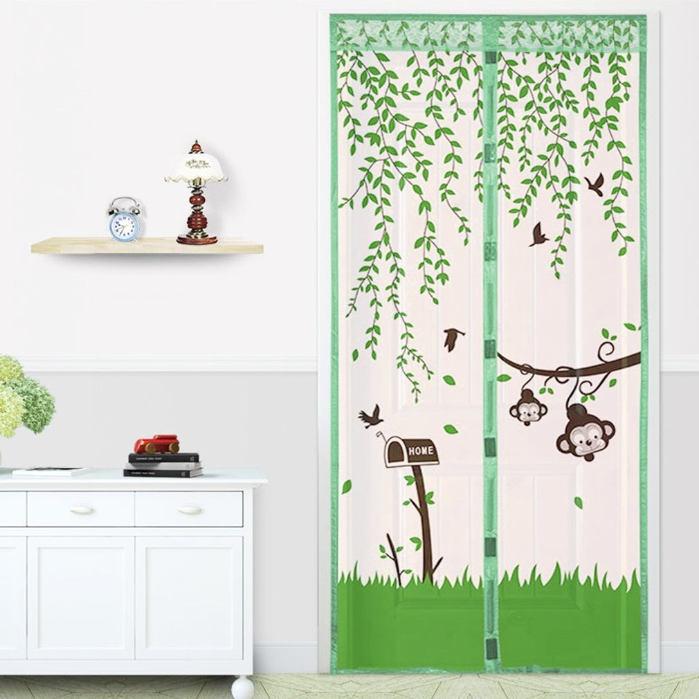 Keep Bugs Out Fresh Air In Magnetic Snap Mesh Screen Door Fly