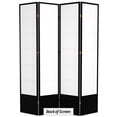 thumbnail image 6 of Red Lantern 7 ft. Tall Double Cross Shoji Screen - Black - 4 Panels, 6 of 6