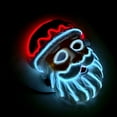 thumbnail image 5 of ABPWLY Toys LED Santa Claus Mask with EL Wire Light Effects 4 Modes Christmas Party Cosplay Costume Accessory for Holidays Festivities Sensory Toys, 5 of 7