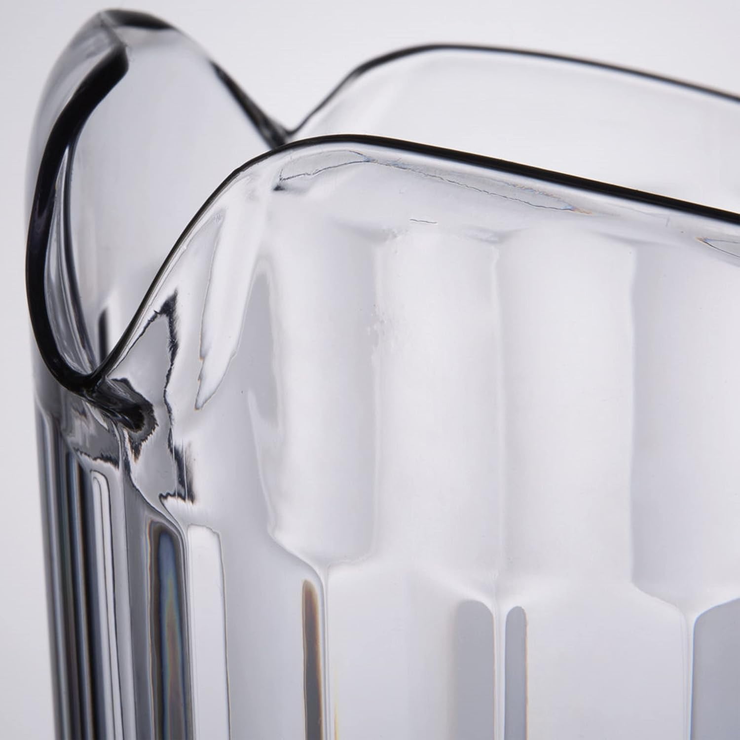 TrueCraftware- Set of 2 Three Spouts 32 oz Water Pitcher Polycarbonate Clear Color -Beverage Beverage Serveware Carafe Clear Pitcher for Mimosa Bar Brunch Cold Water Juice Milk Iced Tea Lemonade
