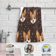 thumbnail image 3 of 2-Piece Polyester cotton Towel Set Absorbent Dog Head Hand Towel Bath Towel Soft and Comfortable Machine Wash 28.3x14.4, 3 of 7