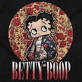 thumbnail image 2 of Betty Boop Urban Streetwear Florals Short Sleeve Women's Graphic Tee Brisco Brands S, 2 of 5