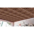 thumbnail image 5 of Dundee Deco's Rustic Antique Copper Traditional Glue Up/Drop In Ceiling Panels, 2 ft. X 2 ft. (4 sq ft.) each, Pack of 10, 5 of 5