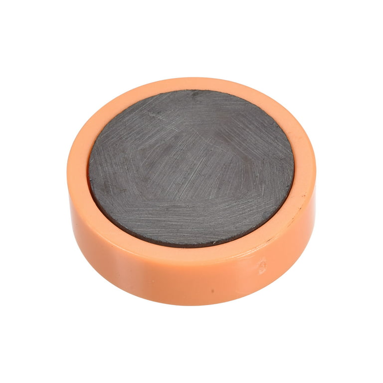 Uxcell 10pcs Basketball Style Plastic Fridge Magnet Sticker Refrigerator Orange, Size: 3 x 0.9cm/ 1.1 x 0.35(D*T), Brown