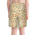 thumbnail image 3 of Cauagu Paw In Groovy Style Print Swim Trunks for Men,Youth Boys Swim Shorts Compression Liner Beach Shorts Boys' Swimming Shorts 7-20 Years Bathing Suit-Small, 3 of 7