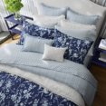 thumbnail image 3 of Set de edredón Laura Ashley King Branch Toile, algodón azul, 3 of 9