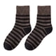thumbnail image 2 of Calcetines de Invierno Minnieouse para Hombre 5 pares Media Pantorrilla Rayas café, 2 of 6