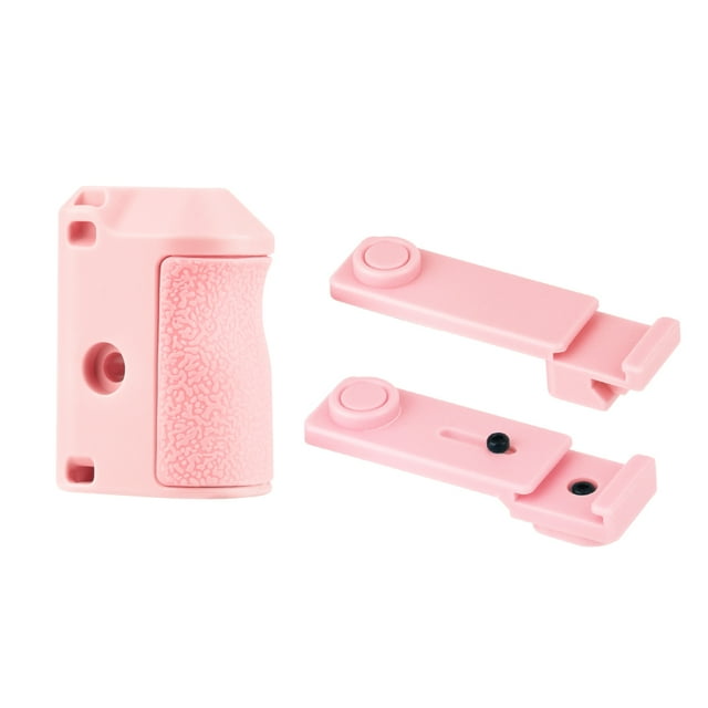 Shutter Grip for DJI Action 3/4/5 Pro Camera - Ergonomic Anti-Slip Camera Handle with Magnetic Quick Release & Cold Shoe Mount, Street Photography Essential Accessory