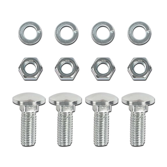 CROSSDESIGN 7/16-14X1-1/4" Capped Round Head Front Rear Bumper Bolts Fit for many Ford cars and trucks