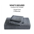thumbnail image 3 of 3PCS Full/Queen Twill Washed Duvet Set, 3 of 10