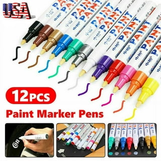 4 Universal Silver And Clear Paint Pen Auto Touch Up Car Scratch Repair  Marker 