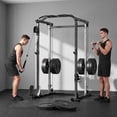 thumbnail image 3 of ALLVIATE Power Cage, 2000LBS Space Saving All-in-One Design, Cable Crossover and Dual Independent Pulley System, Heavy Duty Full Body Workout Cage with Complete Training Attachments for Home Gym, 3 of 8