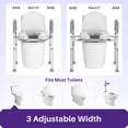 thumbnail image 4 of KEKOY Toilet Seat Riser for Seniors, Raised Toilet Seat with Handles, FSA HSA Eligible 400lb Elevated Toilet Risers, Tool-Free Assembly with Adjustable Height & Width, 4 of 10