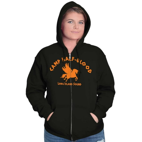 Camp Half Blood Greek Mythology Zip Up Hoodie Men's Women's Brisco Brands S