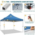 thumbnail image 7 of SANOPY 10 x 10 Pop up Canopy Tent, Outdoor Instant Canopy - Blue, 7 of 7