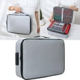 thumbnail image 2 of Yaouit Document Organizer with Lock, Document Organizer, Heat Insulated Fireproof＆Waterproof Box 3 Layers File Organizer, Portable Home Travel Safe Storage for Important Documents, 2 of 9