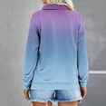 thumbnail image 2 of Babysbule Fall Tops for Women Ladies Stylish Printed Loose Long Sleeves Blouse Lapel Casual Tops Sweatshirt, 2 of 4