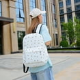 thumbnail image 6 of 3Pcs Floral Backpack Set With Lunch Bag & Pen Case Travel Daypack Decor Bag (Beige Flower), 6 of 9
