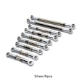 thumbnail image 4 of pitrice 9 Pieces/Set RC Car Steering Tie Rod Pull Rods Automotive Upgrade Modified Accessories Replacement for WL Toy 12429 Silver, 4 of 6