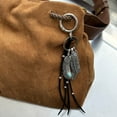 thumbnail image 6 of Elegant Feather Tassels Keychain Lightweight Alloy Accessory For Bags Gift, 6 of 8