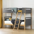 thumbnail image 1 of South Shore Bebble Twin Modern Bunk Bed, in Natural and Gray, 1 of 12