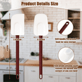 thumbnail image 4 of Heavy Duty and Spoonula High Heat Silicone Large Rubber Spatulas for Kitchen Use Commercial, 4 of 6