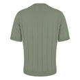 thumbnail image 6 of WTXUE T-Shirts Short Sleeve, Crew Neck Shirts for Men Spring Summer Knit T Shirt Knitted Tops Knit Tops Solid Casual Tops for Men Green S, 6 of 7