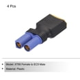 thumbnail image 3 of Unique Bargains XT90 Male to EC5 Female Connector Adapter RC/RC LiPo Battery Converter 4pcs, 3 of 6
