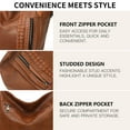 thumbnail image 5 of FALAN MULE Crossbody Bags for Women Trendy Vegan Leather Hobo Handbags With Adjustable Strap Shoulder Bucket Bags, 5 of 8
