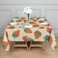 thumbnail image 3 of Orange Strawberry Plants Fruit Square Tablecloth,Waterproof Square Table Cover,Wipeable Spillproof Washable Table Cover for Home Kitchen Party Decor 60"x60"(152x152cm), 3 of 6