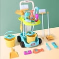 thumbnail image 2 of Nuevo Producto, Kit de limpieza de juguete de simulación para niños, carrito de herramientas, simulación de juego, juguetes de limpieza para casa, regalos para niños y niñas, 2 of 4
