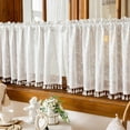thumbnail image 4 of EGNMCR Home Decor Romantic Printed CurtainKitchen Curtain Cute Spring And Summer Bright And Colorful Kitchen Decoration Short Translucent Retros Coffee Shop Curtain 100x60cm Polyester curtains, 4 of 5