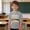 Gray, variant on Kids Back to School T Shirts Boys Girls Crewneck Short Sleeve Cotton Tees Letter Graphic Printed Loose Fit Summer Tshirts 3-10 Years