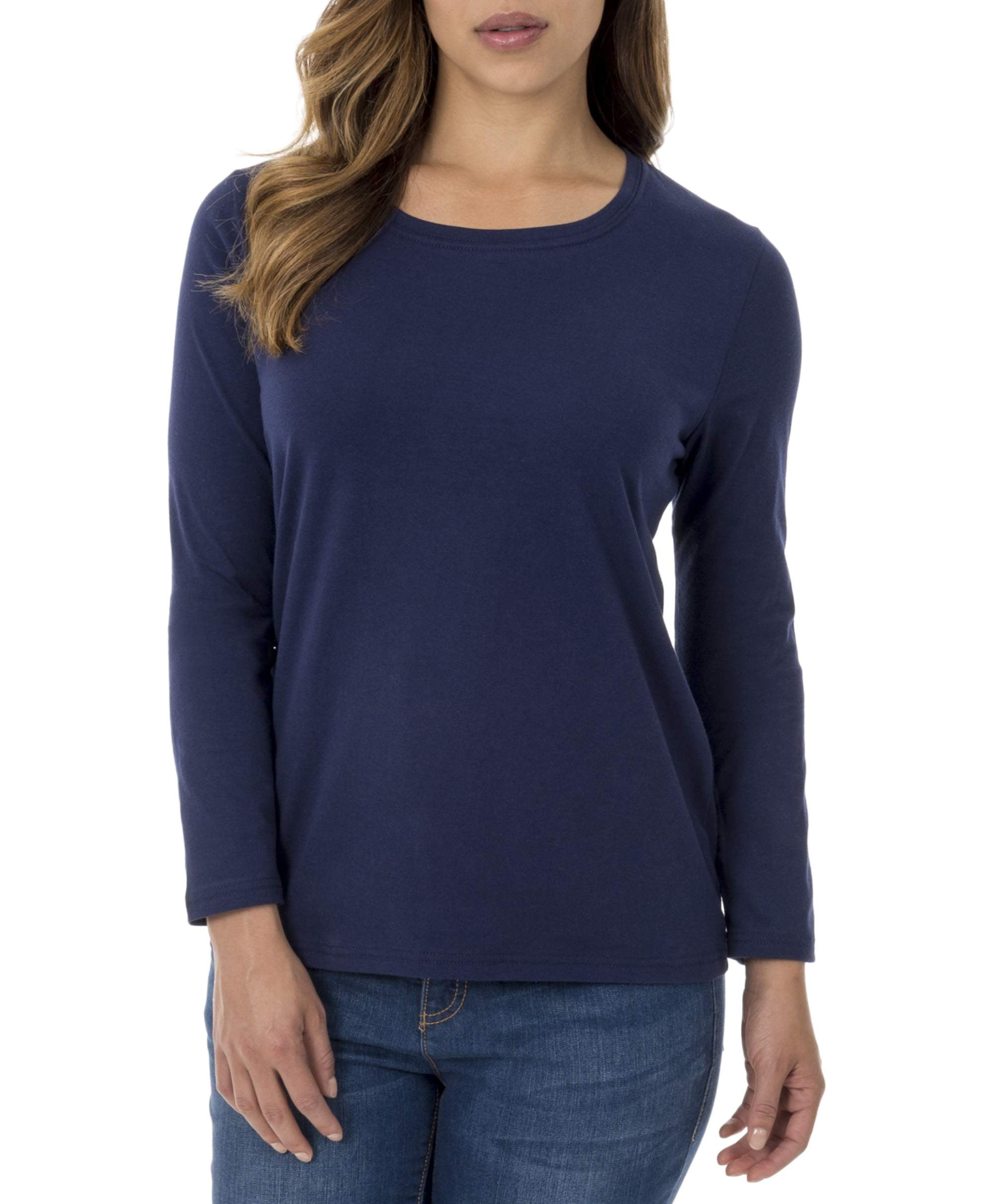 long sleeve tee shirts walmart