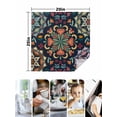 thumbnail image 4 of Vintage Flower Cloth Napkins Set of 8 Reusable Dinner Napkins, Boho Abstract Colorful Ethnic Floral Cocktail Napkin Washable Table Napkins for Wedding/Holiday Party/Baby Shower 20"x20", 4 of 7